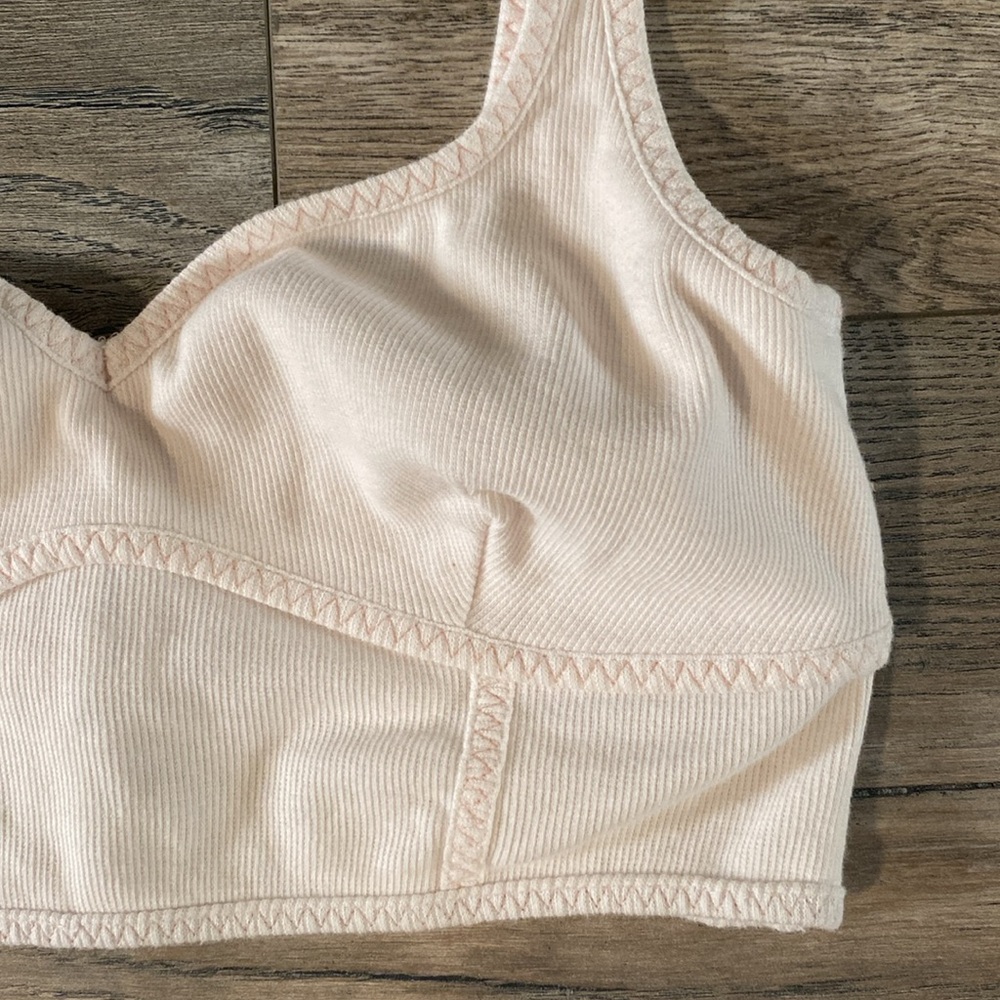 For love & lemon Women's Cream crop top - Picture 2 of 11